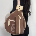 COVR Clip-On Brown Padel Ball Pouch (Holds 3 Balls)