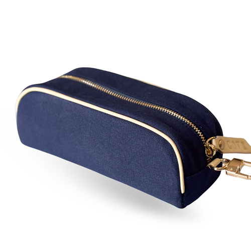 COVR Navy clip-on padel ball pouch on a white background