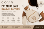 COVR Clip-On Cream Padel Ball Pouch (Holds 3 Balls)