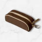 COVR Clip-On Brown Padel Ball Pouch (Holds 3 Balls)