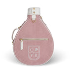 BABY PINK - Cotton canvas. White leather. Gold hardware