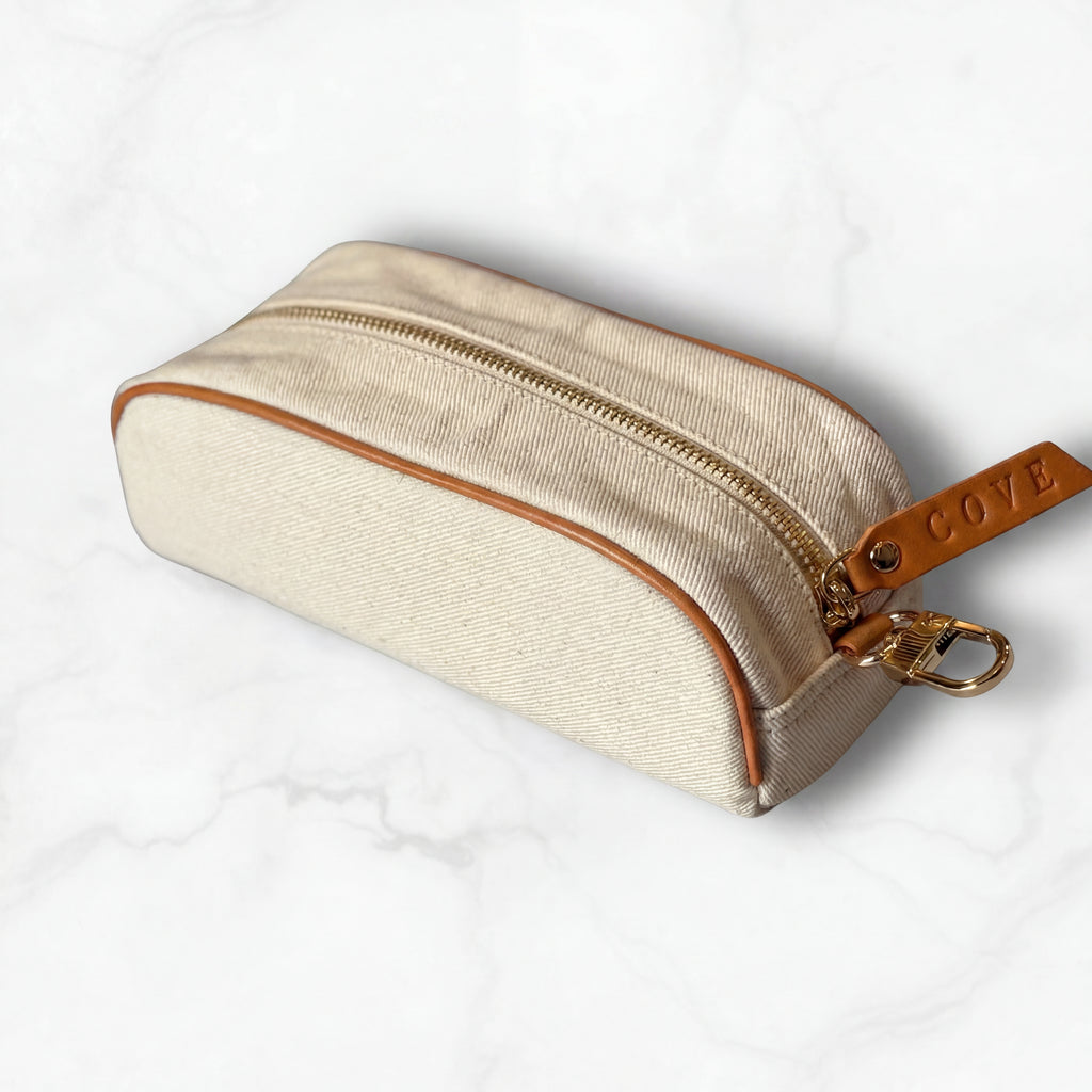 COVR Natural & Light Brown Padel Ball Pouch (Holds 3 Balls)